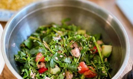 Purslane salad with tone fish recipe