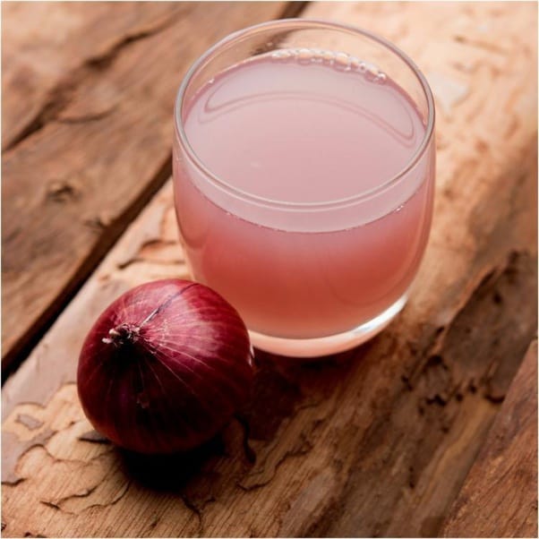 How to cure onion juice? Does it take a menstrual?