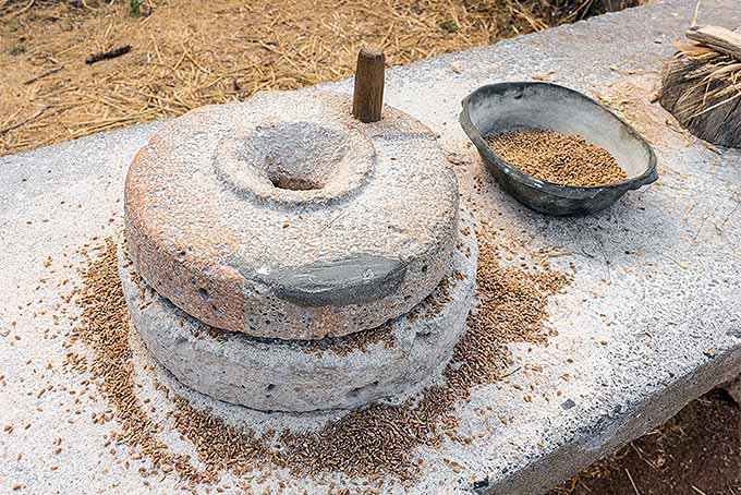 Why is the stone mill flour a healthier choice?